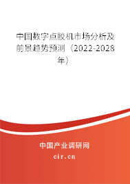 中國數(shù)字點(diǎn)膠機(jī)市場分析及前景趨勢預(yù)測（2022-2028年）