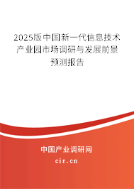 2025版中國(guó)新一代信息技術(shù)產(chǎn)業(yè)園市場(chǎng)調(diào)研與發(fā)展前景預(yù)測(cè)報(bào)告