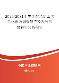 2025-2031年中國智慧礦山信息化市場調(diào)查研究及發(fā)展前景趨勢分析報(bào)告