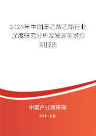 2025年中國苯乙酸乙酯行業(yè)深度研究分析及發(fā)展前景預(yù)測報告