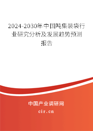 2024-2030年中國(guó)噸集裝袋行業(yè)研究分析及發(fā)展趨勢(shì)預(yù)測(cè)報(bào)告