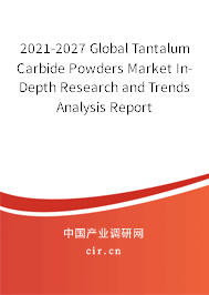 2021-2027 Global Tantalum Carbide Powders Market In-Depth Research and Trends Analysis Report