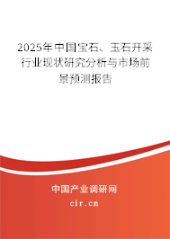 2025年中國寶石、玉石開采行業(yè)現(xiàn)狀研究分析與市場前景預(yù)測報(bào)告