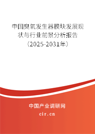 中國臭氧發(fā)生器模塊發(fā)展現(xiàn)狀與行業(yè)前景分析報(bào)告（2025-2031年）