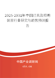2025-2031年中國燈具及照明裝置行業(yè)研究與趨勢預(yù)測報告