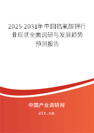 2025-2031年中國鋯氟酸鉀行業(yè)現(xiàn)狀全面調(diào)研與發(fā)展趨勢預(yù)測報告