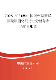 2025-2031年中國混合型聚異氰酸酯固化劑行業(yè)分析與市場前景報告