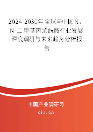 2024-2030年全球與中國(guó)N，N-二甲基丙烯酰胺行業(yè)發(fā)展深度調(diào)研與未來(lái)趨勢(shì)分析報(bào)告