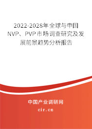 2022-2028年全球與中國(guó)NVP、PVP市場(chǎng)調(diào)查研究及發(fā)展前景趨勢(shì)分析報(bào)告