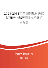 2024-2030年中國蝸輪對夾式蝶閥行業(yè)市場調(diào)研與發(fā)展前景報告