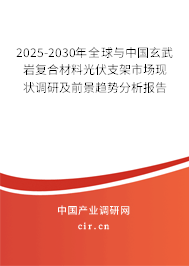 2025-2030年全球與中國(guó)玄武巖復(fù)合材料光伏支架市場(chǎng)現(xiàn)狀調(diào)研及前景趨勢(shì)分析報(bào)告
