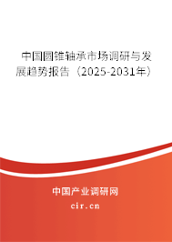 中國圓錐軸承市場調(diào)研與發(fā)展趨勢報告（2025-2031年）
