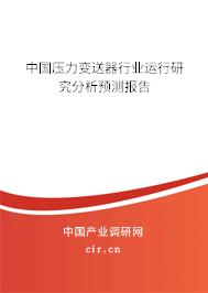 中國壓力變送器行業(yè)運行研究分析預(yù)測報告