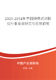 2025-2031年中國便攜式測振儀行業(yè)發(fā)展研究與前景趨勢