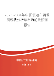 2025-2031年中國(guó)低速車輛發(fā)展現(xiàn)狀分析與市場(chǎng)前景預(yù)測(cè)報(bào)告
