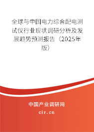 全球與中國電力綜合配電測試儀行業(yè)現(xiàn)狀調研分析及發(fā)展趨勢預測報告（2025年版）