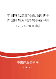 中國(guó)鋰鈷氧化物市場(chǎng)現(xiàn)狀全面調(diào)研與發(fā)展趨勢(shì)分析報(bào)告（2024-2030年）