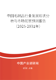 中國(guó)毛制品行業(yè)發(fā)展現(xiàn)狀分析與市場(chǎng)前景預(yù)測(cè)報(bào)告（2025-2031年）