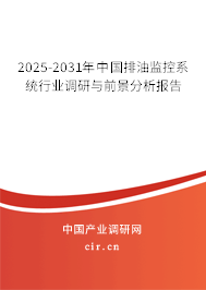 2024-2030年中國排油監(jiān)控系統(tǒng)行業(yè)調(diào)研與前景分析報告