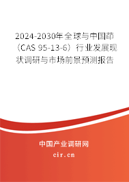 2024-2030年全球與中國茚（CAS 95-13-6）行業(yè)發(fā)展現(xiàn)狀調(diào)研與市場前景預(yù)測報告