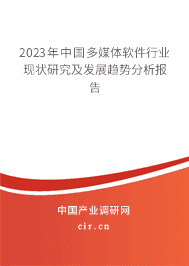 2023年中國(guó)多媒體軟件行業(yè)現(xiàn)狀研究及發(fā)展趨勢(shì)分析報(bào)告