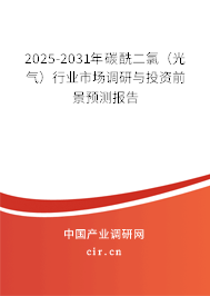 2025-2031年碳酰二氯（光氣）行業(yè)市場調(diào)研與投資前景預測報告