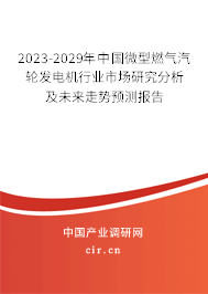 2023-2029年中國微型燃?xì)馄啺l(fā)電機(jī)行業(yè)市場(chǎng)研究分析及未來走勢(shì)預(yù)測(cè)報(bào)告