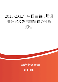 2025-2031年中國(guó)曲軸市場(chǎng)調(diào)查研究及發(fā)展前景趨勢(shì)分析報(bào)告
