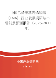 中國乙烯甲基丙烯酸酯（EMA）行業(yè)發(fā)展調(diào)研與市場前景預(yù)測報告（2025-2031年）