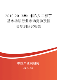 2010-2013年中國(guó)3,5-二叔丁基水楊酸行業(yè)市場(chǎng)競(jìng)爭(zhēng)及投資規(guī)劃研究報(bào)告