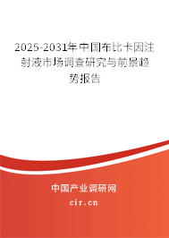 2025-2031年中國布比卡因注射液市場調(diào)查研究與前景趨勢報告
