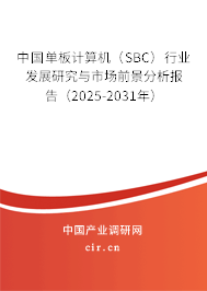 中國(guó)單板計(jì)算機(jī)（SBC）行業(yè)發(fā)展研究與市場(chǎng)前景分析報(bào)告（2025-2031年）