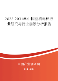 2025-2031年中國登機(jī)電梯行業(yè)研究與行業(yè)前景分析報(bào)告