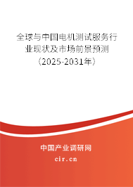 全球與中國電機測試服務(wù)行業(yè)現(xiàn)狀及市場前景預(yù)測（2025-2031年）