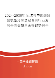2024-2030年全球與中國酚醛聚氨酯冷芯盒粘合劑行業(yè)發(fā)展全面調(diào)研與未來趨勢報告