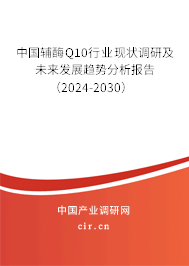 中國輔酶Q10行業(yè)現(xiàn)狀調(diào)研及未來發(fā)展趨勢分析報告（2024-2030）