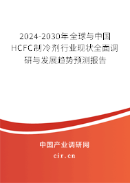 2024-2030年全球與中國HCFC制冷劑行業(yè)現(xiàn)狀全面調(diào)研與發(fā)展趨勢預測報告