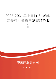 2025-2031年中國(guó)LoRaWAN網(wǎng)關(guān)行業(yè)分析與發(fā)展趨勢(shì)報(bào)告