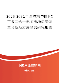 2025-2031年全球與中國PC平板二合一電腦市場深度調查分析及發(fā)展趨勢研究報告