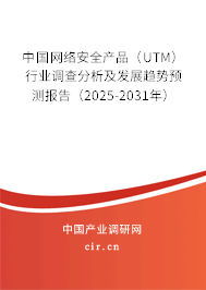 中國網(wǎng)絡(luò)安全產(chǎn)品（UTM）行業(yè)調(diào)查分析及發(fā)展趨勢預(yù)測報(bào)告（2025-2031年）