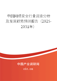 中國網(wǎng)絡安全行業(yè)調(diào)查分析及發(fā)展趨勢預測報告（2025-2031年）