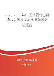 2025-2031年中國煙霧傳感器模塊發(fā)展現(xiàn)狀與市場前景分析報告