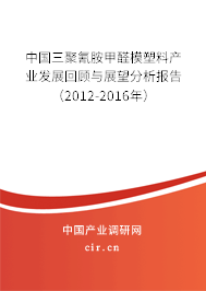 中國(guó)三聚氰胺甲醛模塑料產(chǎn)業(yè)發(fā)展回顧與展望分析報(bào)告（2012-2016年）