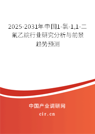 2025-2031年中國(guó)1-氯-1,1-二氟乙烷行業(yè)研究分析與前景趨勢(shì)預(yù)測(cè)
