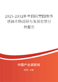 2025-2031年中國(guó)視覺圖像傳感器市場(chǎng)調(diào)研與發(fā)展前景分析報(bào)告