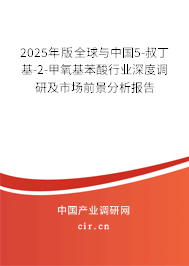 2025年版全球與中國(guó)5-叔丁基-2-甲氧基苯酸行業(yè)深度調(diào)研及市場(chǎng)前景分析報(bào)告