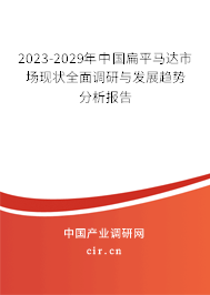 2023-2029年中國扁平馬達(dá)市場現(xiàn)狀全面調(diào)研與發(fā)展趨勢分析報告
