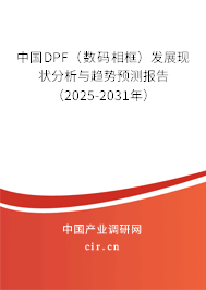 中國DPF（數(shù)碼相框）發(fā)展現(xiàn)狀分析與趨勢預測報告（2025-2031年）