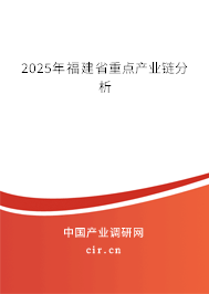 2025年福建省重點產(chǎn)業(yè)鏈分析