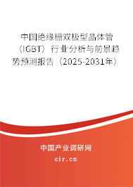 中國絕緣柵雙極型晶體管（IGBT）行業(yè)分析與前景趨勢預(yù)測報告（2025-2031年）